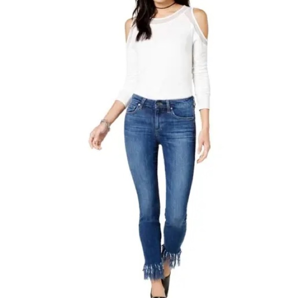 Joe’s Jeans The Charlie High Rise Skinny Fringe